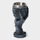 Бокал средневековый «Магическая рука», 200 мл, 9×18.5 см, нержавеющая сталь, серый - Фото 4