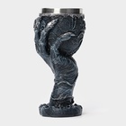 Бокал средневековый «Магическая рука», 200 мл, 9×18.5 см, нержавеющая сталь, серый - Фото 10