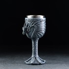 Бокал средневековый «Драконий камень», 200 мл, нержавеющая сталь, серый - Фото 2