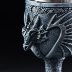 Бокал средневековый «Драконий камень», 200 мл, 7.3×19 см, нержавеющая сталь, серый - Фото 5