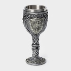 Бокал средневековый «Герб», 200 мл, нержавеющая сталь, серый - Фото 2