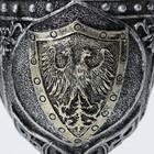 Бокал средневековый «Герб», 200 мл, нержавеющая сталь, серый - Фото 3