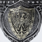 Бокал средневековый «Герб», 200 мл, нержавеющая сталь, серый - Фото 4