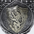 Бокал средневековый «Герб», 200 мл, нержавеющая сталь, серый - Фото 6