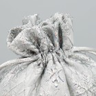 Мешочек подарочный парча «Серебро», 10 х 12 см +/- 1.5 см - Фото 3
