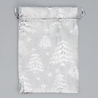 Мешочек подарочный парча «Новогодний лес», 16 × 24 см (5 шт) - фото 808366092