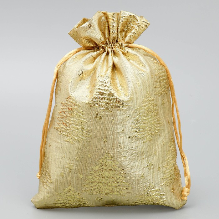Мешочек подарочный парча «Золотые мгновения», 16 × 24 см +/- 1.5 см