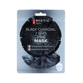 Тканевая маска MISTIC для лица с древесным углём, 24 мл
