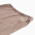 Пижама женская (футболка, шорты), размер 50, цвет кофейная полоса - фото 33633084