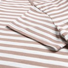 Комплект женский (футболка/шорты), цвет кофейная полоса, размер 56 - Фото 9