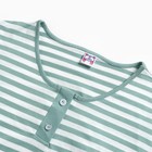 Комплект женский (футболка/шорты), цвет оливковая полоса, размер 48 - Фото 8