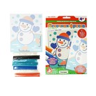 Набор для творчества. Песочная фреска «Снеговик» (европодвес) - фото 35257719