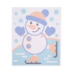 Набор для творчества. Песочная фреска «Снеговик» (европодвес) - фото 35257723