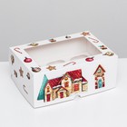 Упаковка на 6 капкейков с окном "Рождественский домик", 25 х 17 х 10 см - Фото 2