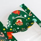 Коробка под бенто - торт с окном «Новогодняя изумрудная», 14×14×8 см - Фото 3