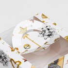 Коробка под бенто - торт с окном «Новогодняя с шишками», 14×14×8 см - Фото 4