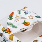 Коробка под бенто - торт с окном «Мандарины и звезды», 14×14×8 см - Фото 3