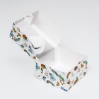 Коробка под бенто - торт с окном «Мандарины и звезды», 14×14×8 см - Фото 4