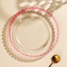 Тарелка стеклянная обеденная «Розе», 19,5×19,5×2 см - Фото 1