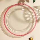 Тарелка стеклянная подстановочная «Розе», 27,5×27,5×2 см - фото 303331643