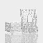 Салфетница стеклянная Magistro «Шик», 18,5×12×9,5 см, цвет прозрачный - Фото 5