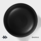 Миска Magistro Line, 850 мл, d=15 см, фарфор, чёрная - Фото 2