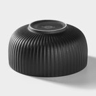 Миска Magistro Line, 850 мл, d=15 см, фарфор, чёрная - Фото 3