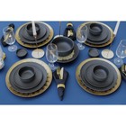 Миска Magistro Line, 850 мл, d=15 см, фарфор, чёрная - Фото 5