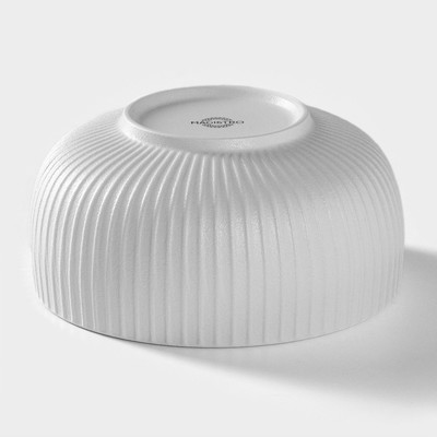 Миска Magistro Line, 1.3 л, d=17.5 см, фарфор, белая