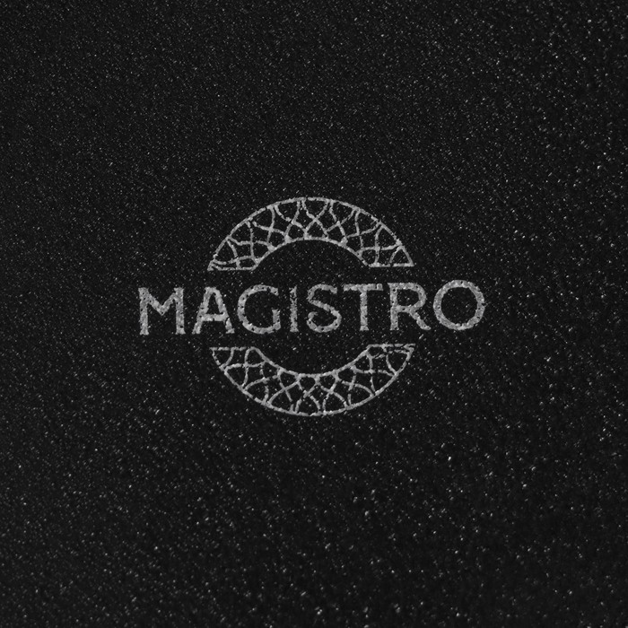 Миска фарфоровая Magistro Line, 1,3 л, d=17,5 см, цвет чёрный - фото 1928282492