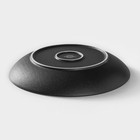 Тарелка Magistro Line, d=25.5 см, фарфор, чёрная - Фото 3