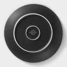 Тарелка Magistro Line, d=20.5 см, фарфор, чёрная - Фото 4