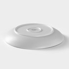 Тарелка Magistro Line, d=20.5 см, фарфор, белая - Фото 3