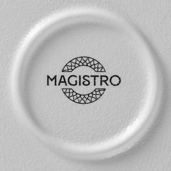 Тарелка Magistro Line, d=20.5 см, фарфор, белая - фото 114051023 Тарелка Magistro Line, d=20.5 см, фарфор, белая - фото 114051023