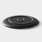 Тарелка фарфоровая Magistro Line, d=20,5 см, цвет чёрный - Фото 3