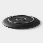 Тарелка фарфоровая Magistro Line, d=26,5 см, цвет чёрный - Фото 3