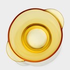 Сервиз столовый «Дымка», 6 предметов: 2 бульонницы 450 мл, 2 тарелки 500 мл, 2 тарелки d=23 см, жёлтый - Фото 3