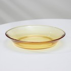 Сервиз стеклянный столовый «Дымка», 6 предметов: 2 бульонницы 450 мл, 2 тарелки 500 мл, 2 тарелки d=23см, цвет жёлтый - фото 4487505