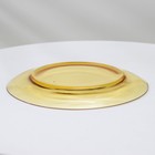 Сервиз стеклянный столовый «Дымка», 6 предметов: 2 бульонницы 450 мл, 2 тарелки 500 мл, 2 тарелки d=23см, цвет жёлтый - фото 4487508