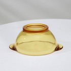Сервиз стеклянный столовый «Дымка», 6 предметов: 2 бульонницы 450 мл, 2 тарелки 500 мл, 2 тарелки d=23см, цвет жёлтый - фото 4487510