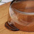 Супница стеклянная с крышкой «Дымка», 1 л, цвет коричневый - фото 4392829