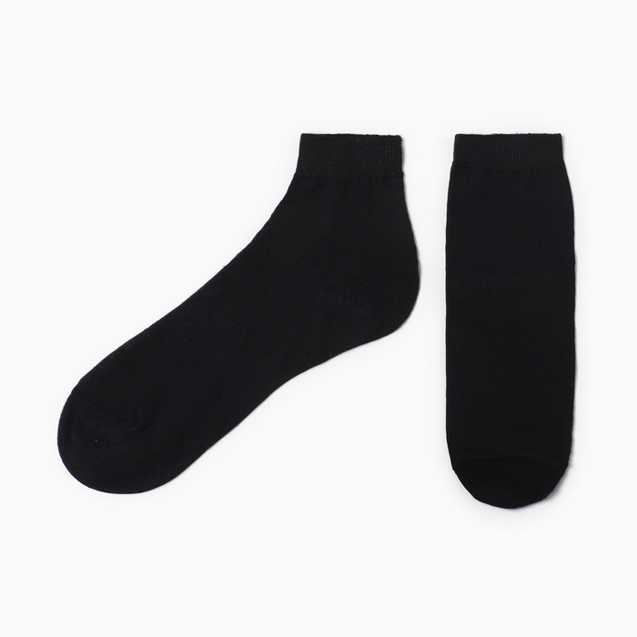 Носки женские, цвет чёрный, размер 23 - Фото 1