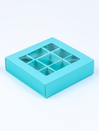 Коробка для 9 конфет, зелёный, МИКС, 14.5×14.5×3.5 см - Фото 6