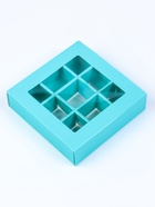 Коробка для 9 конфет, зелёный, МИКС, 14.5×14.5×3.5 см - Фото 7