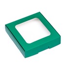 Коробка самосборная, зеленая, 13 х 13 х 3 см - Фото 2