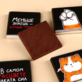 Молочный шоколад в пакете «Хуже некуда», 20 г (4 шт. х 5 г).