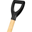 Лопата прямоугольная, L = 134 см, деревянный черенок с ручкой, Сибртех - Фото 4