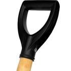 Лопата совковая, прямоугольная, L = 130 см, деревянный черенок с ручкой, Сибртех - Фото 6