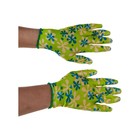 Перчатки полиэстер садовые, с нитриловым обливом, размер 8, Palisad - Фото 2