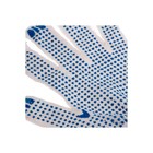 Перчатки, х/б, вязка класс 7, с ПВХ точками, белые - Фото 4